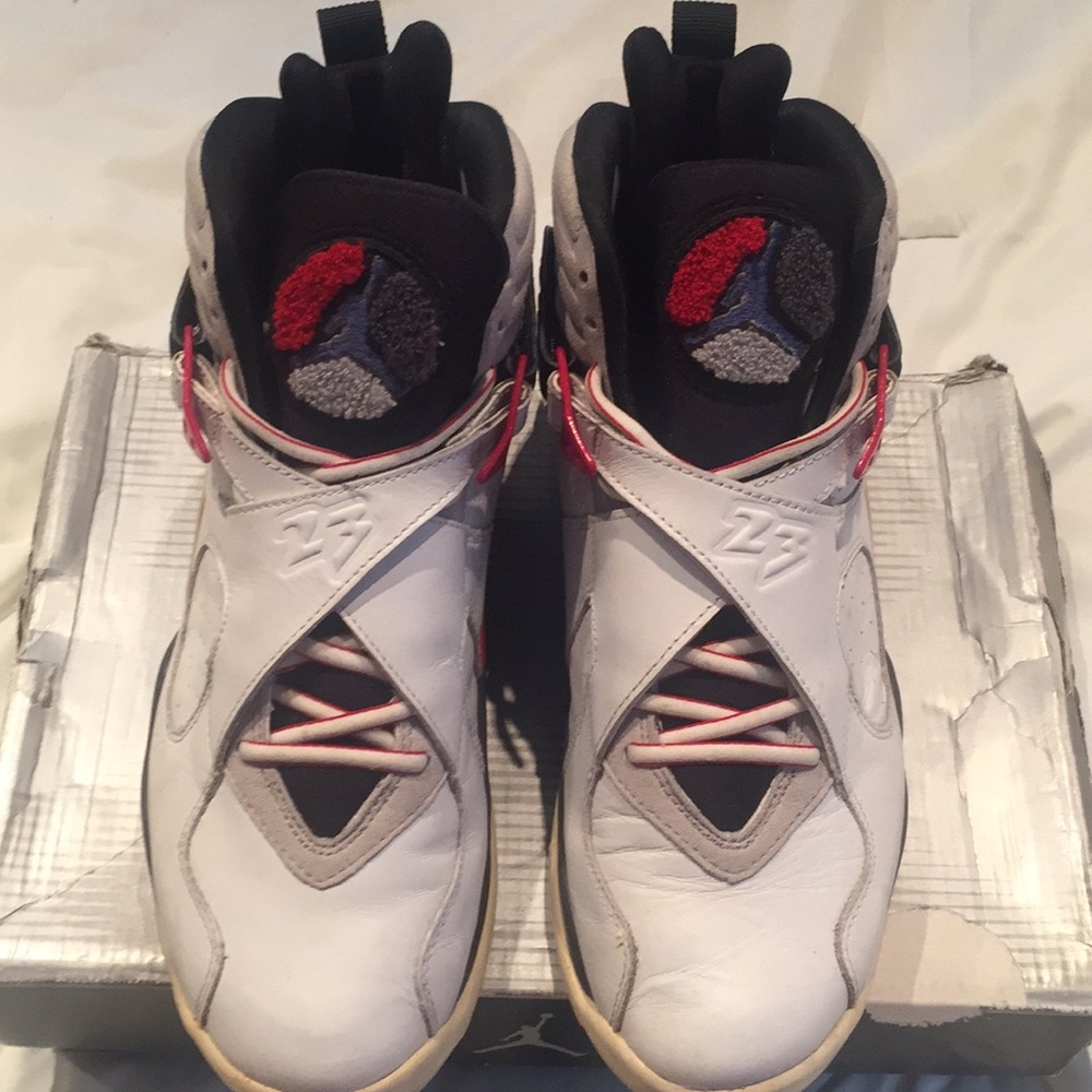 Jordan retro 8 whit/black/true red